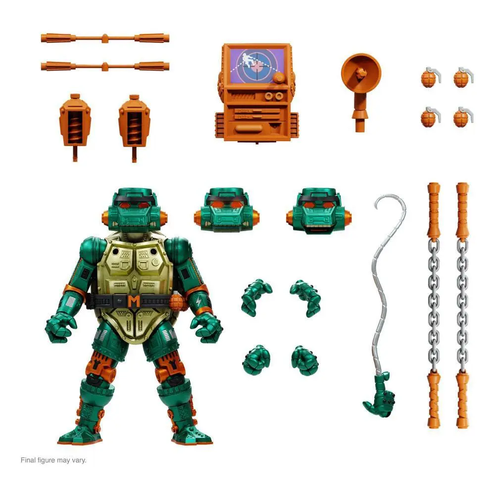 0840049826106 - Figurine Les Tortues ninja Ultimates Warrior Metalhead Michelangelo