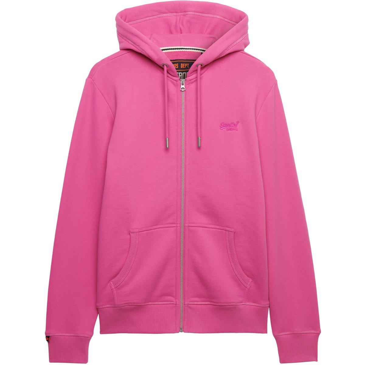 Felpa con cerniera a cappuccio  Logo Essential