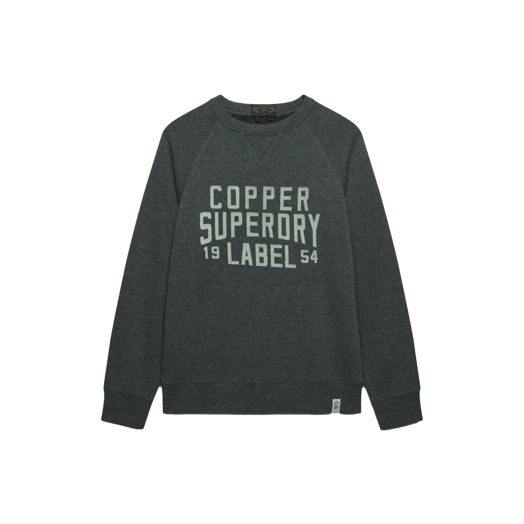 Superdry Gris Printed Sweatshirt Merchant Vintage
