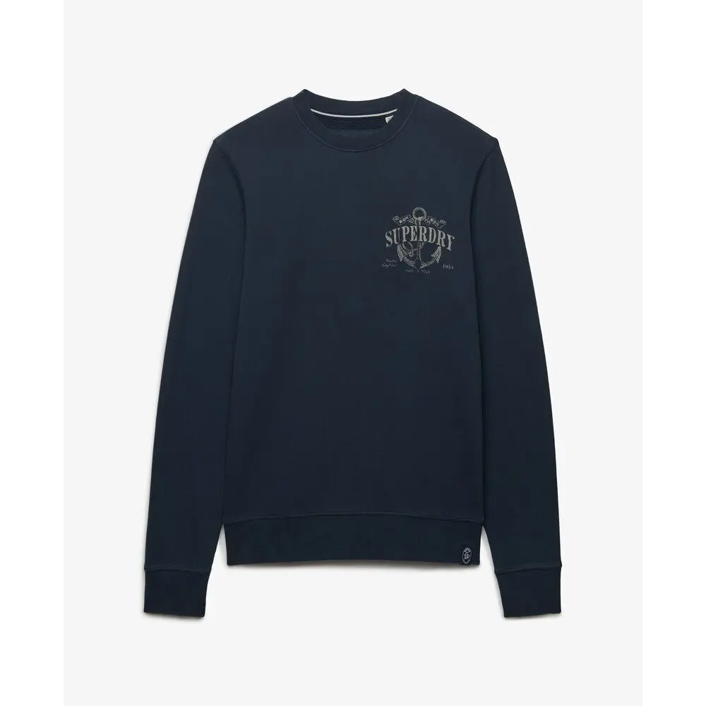 Superdry Mercantile Crew Sweatshirt Blauw S Man