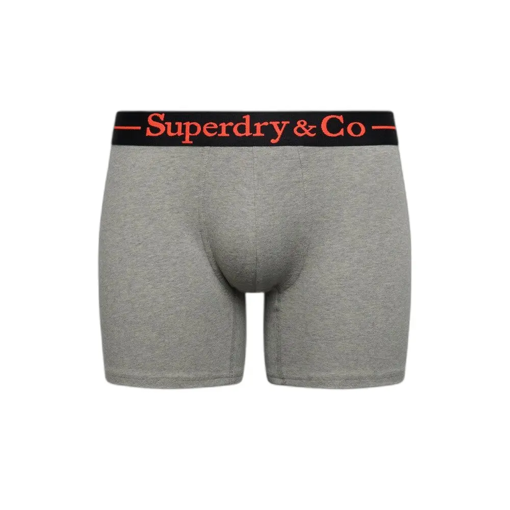 Superdry M3110480a Boxers 3 Eenheden Grijs M Man