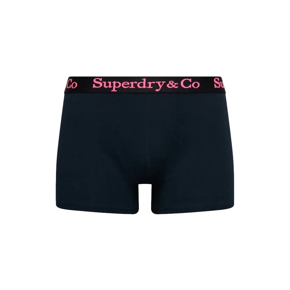 Superdry heren 3P boxer trunks blauw II