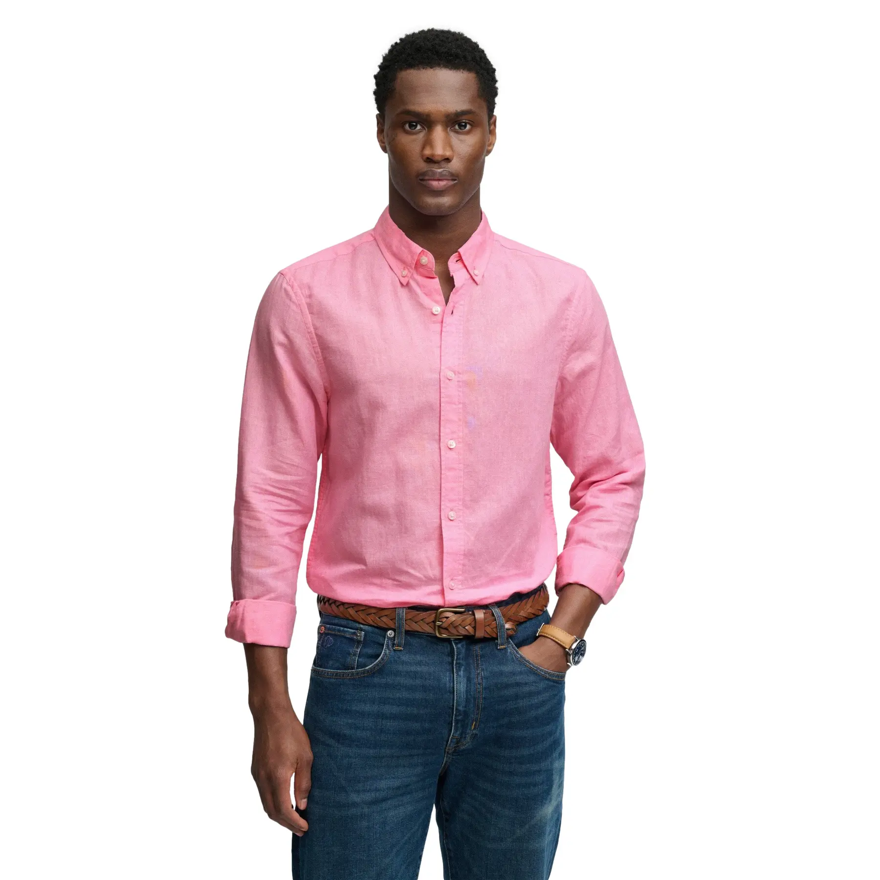 Camicia di lino a maniche lunghe Superdry