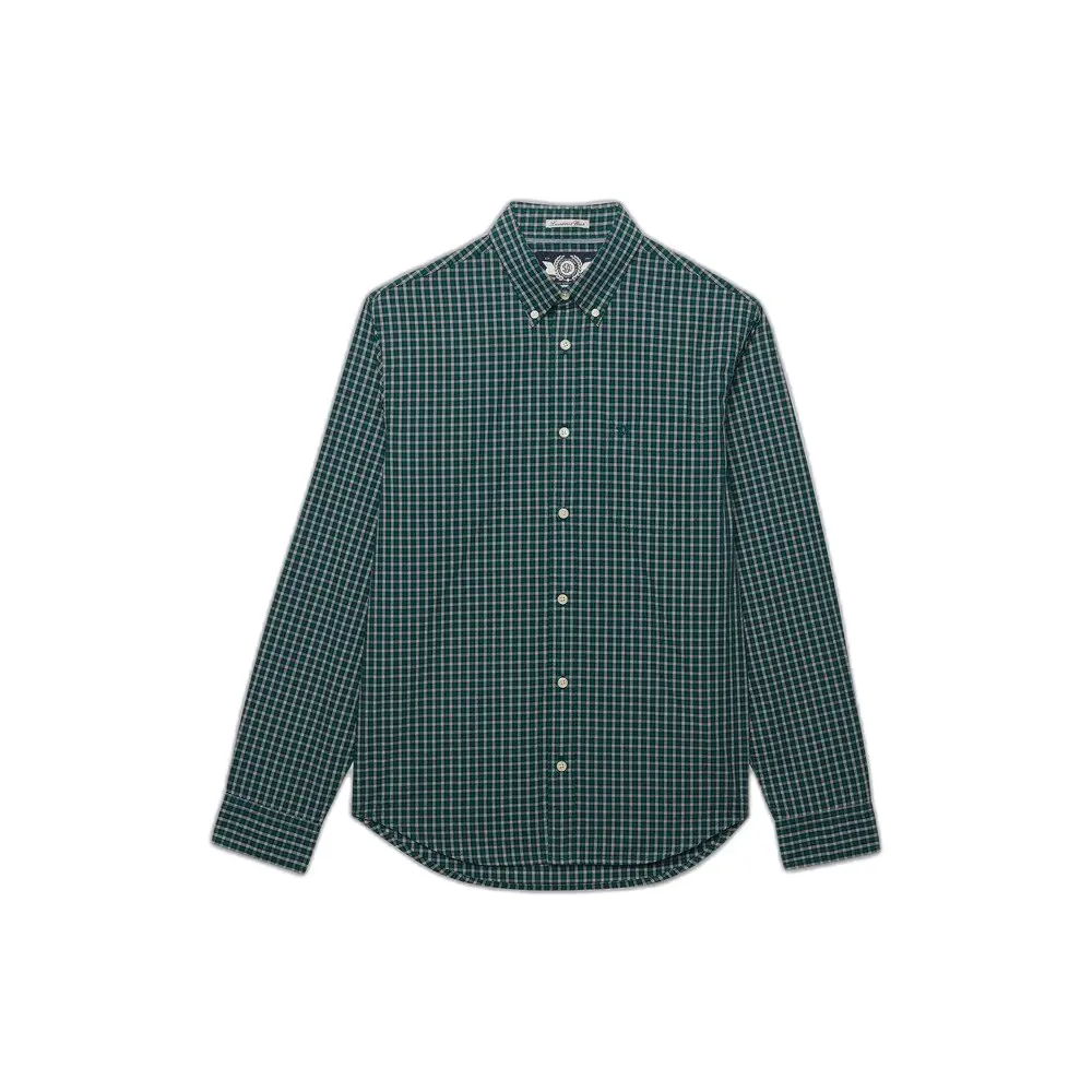 Superdry - Preppy Poplin Overhemd met Lange Mouwen - Heren - Lange mouwen shirts