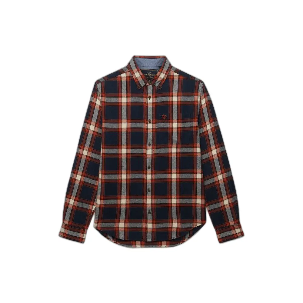 Superdry - Katoenen Lumberjack Overhemd met Lange Mouwen - Heren - Lange mouwen shirts