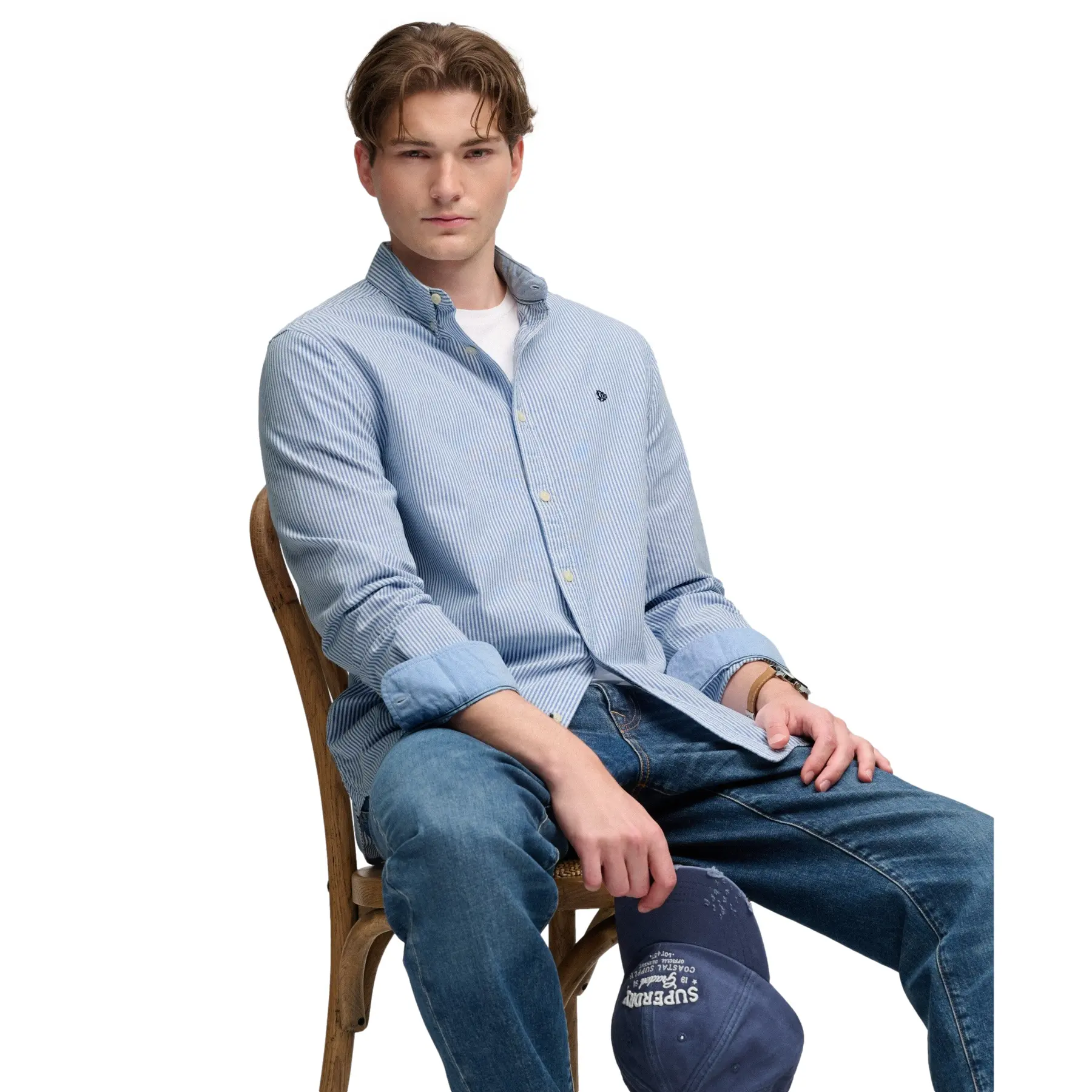 Langarmshirt Superdry Preppy Oxford