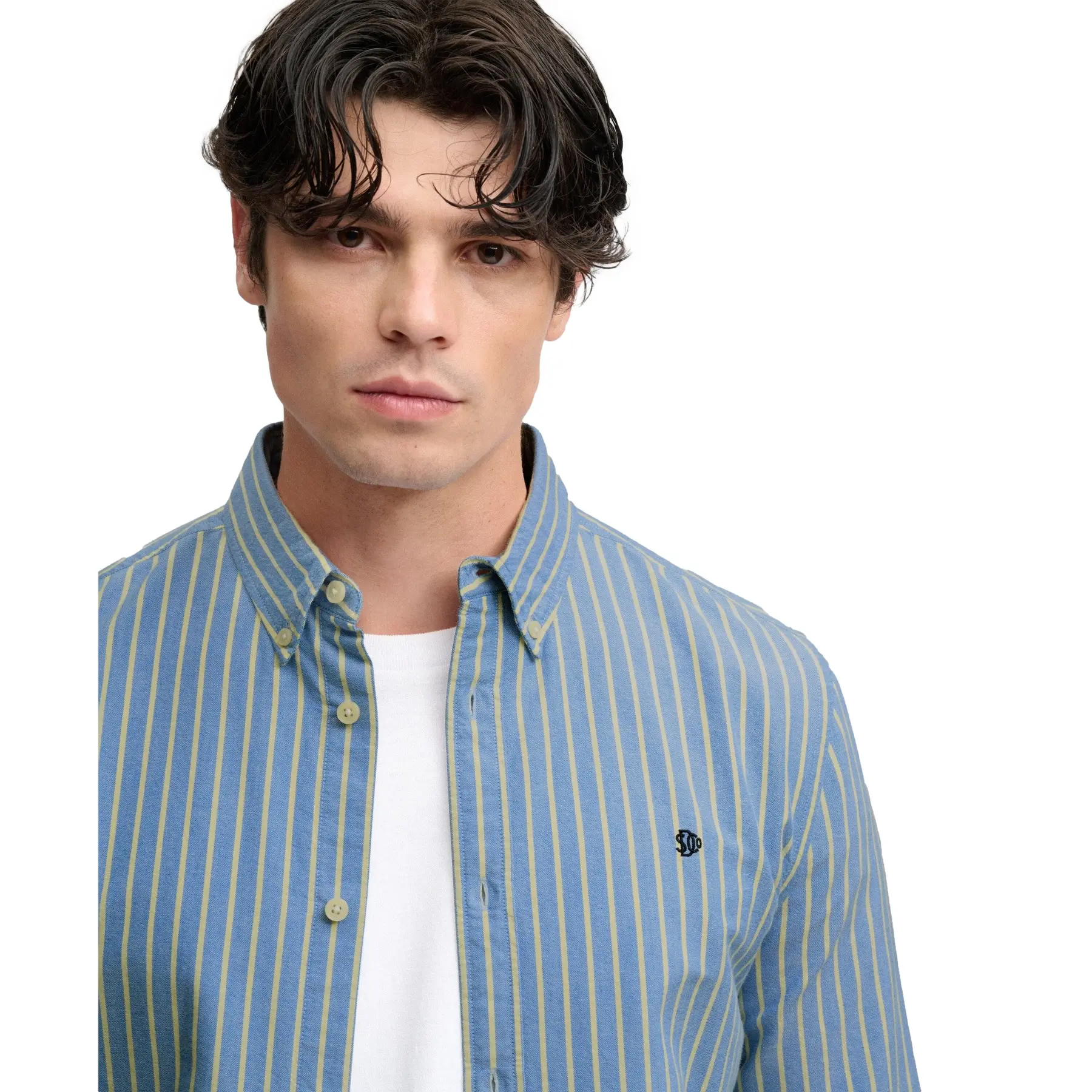 Superdry - Preppy Oxford Overhemd Relaxed Pasvorm - Heren - Lange mouwen shirts