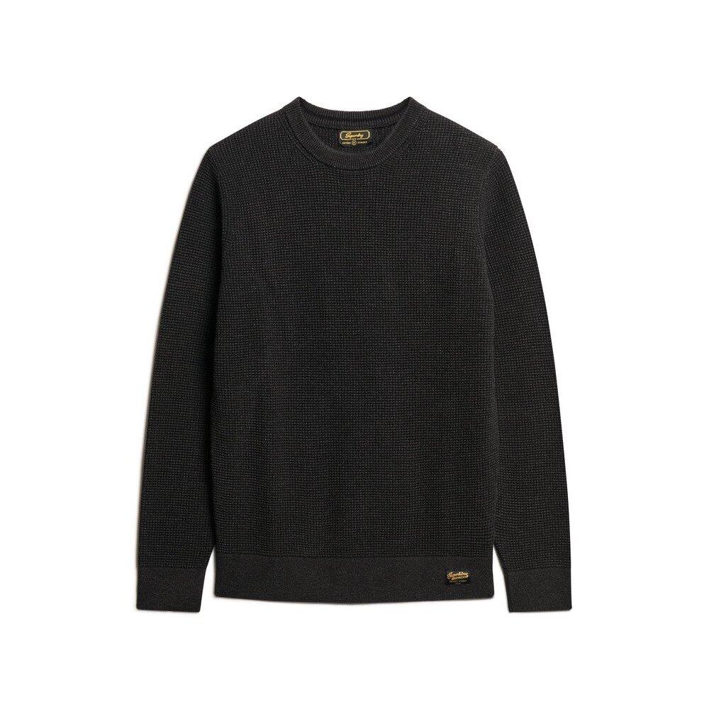 5063068475703 - Strickpullover mit Strukturmuster und Rundhalsausschnitt