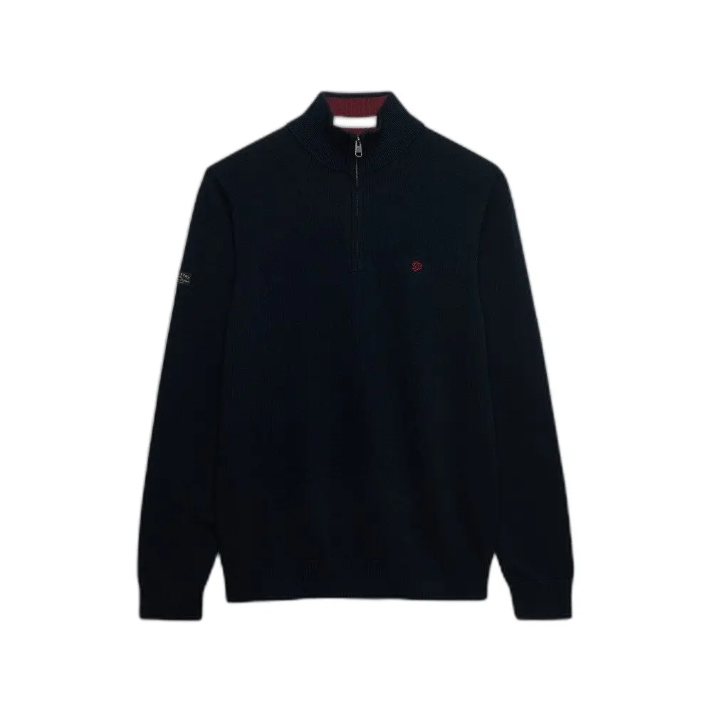 Pullover mezza zip in cotone  Preppy Essential