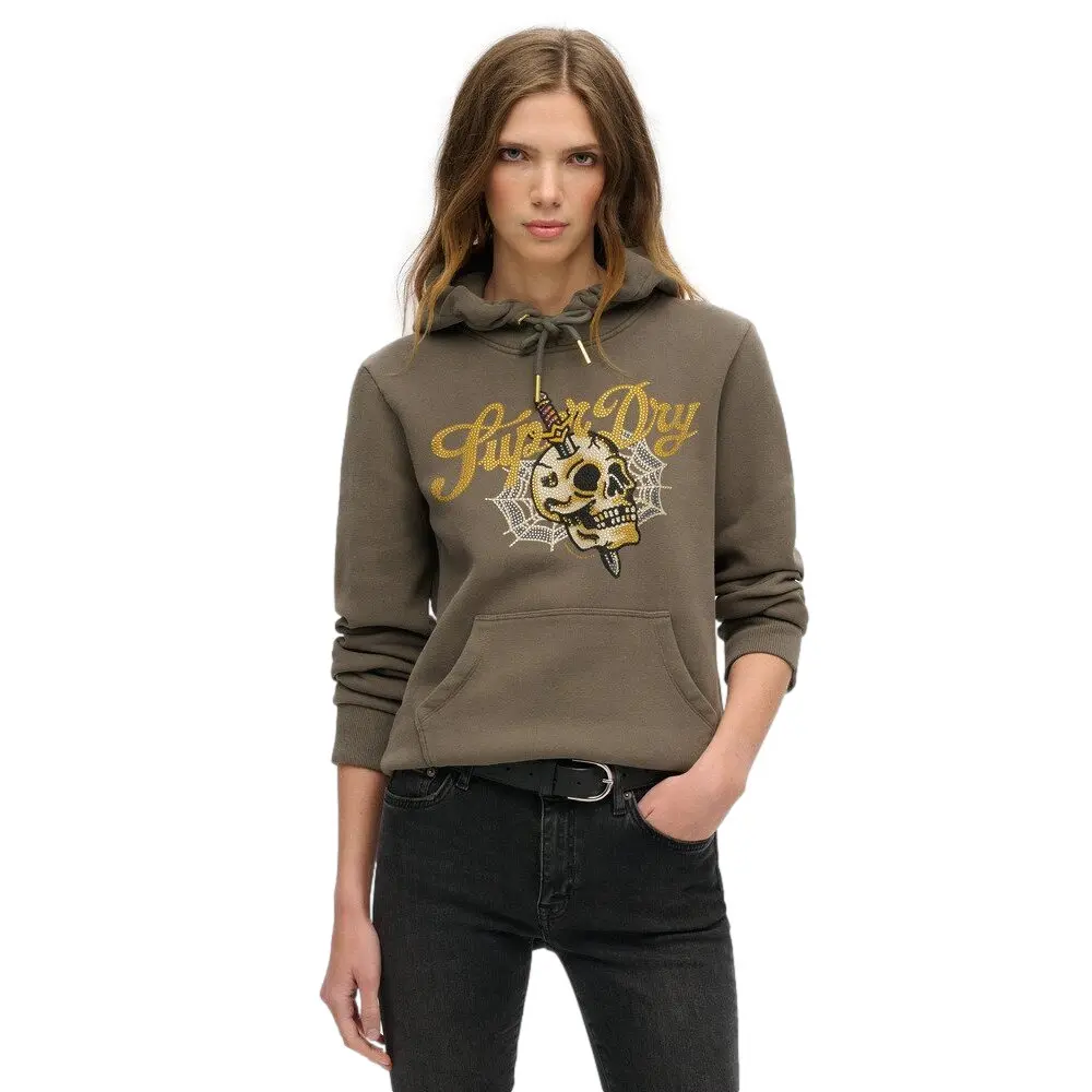 Hoodie Damen Superdry Tattoo Script