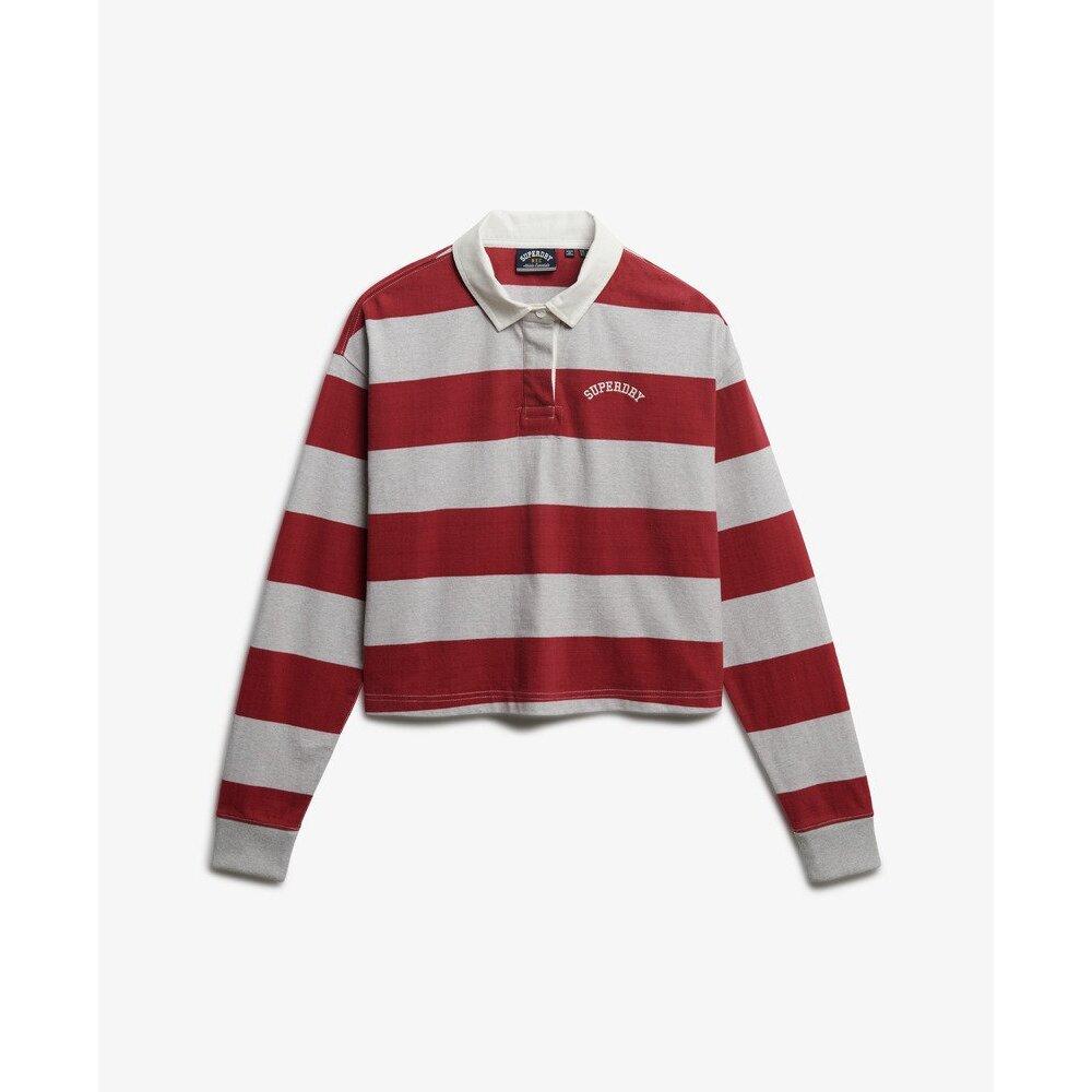 5063068868116 - Gestreiftes Langarm-Polo für Damen Athletic Essentials