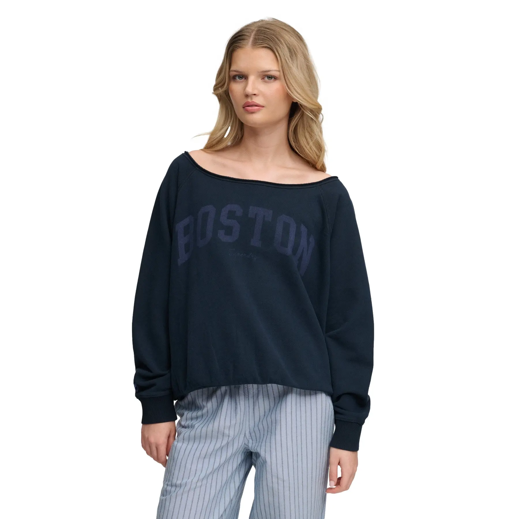 Sweatshirt woman Superdry Bardot Athletic Essentials