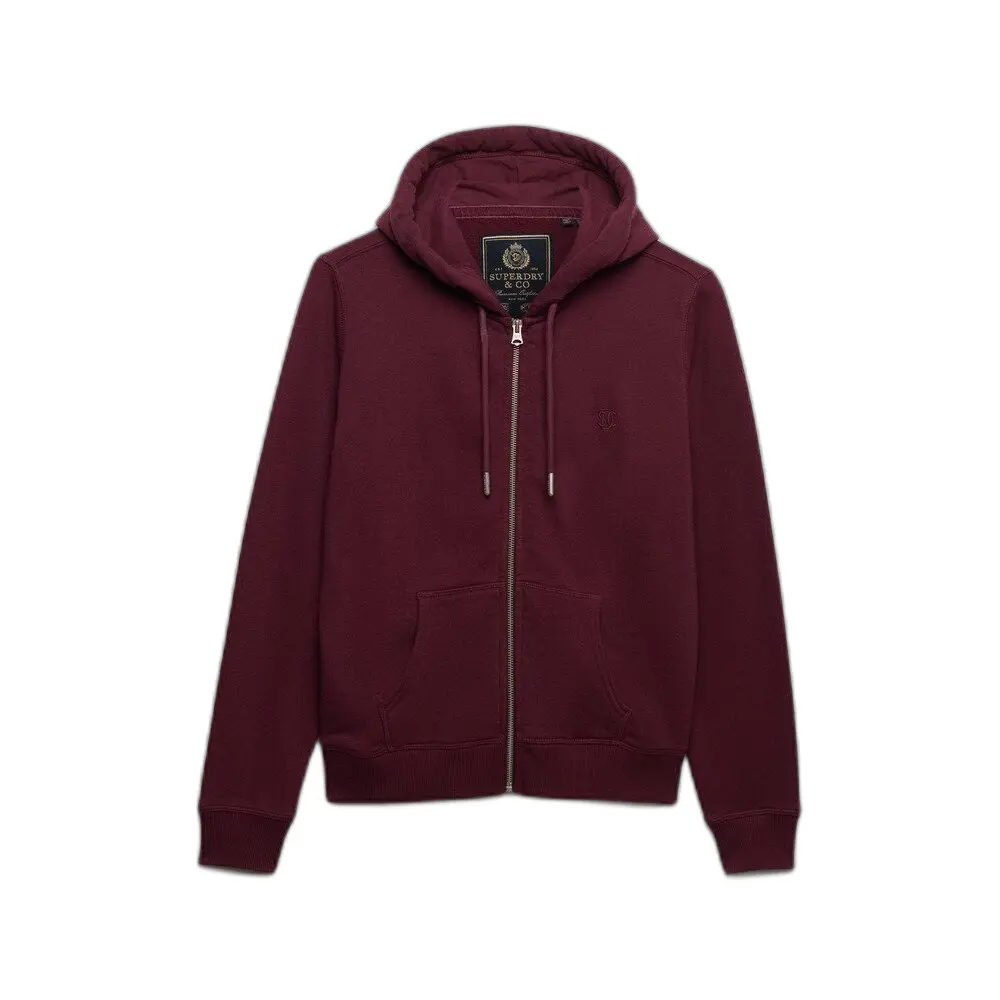 Felpa con cappuccio zip a logo donna
