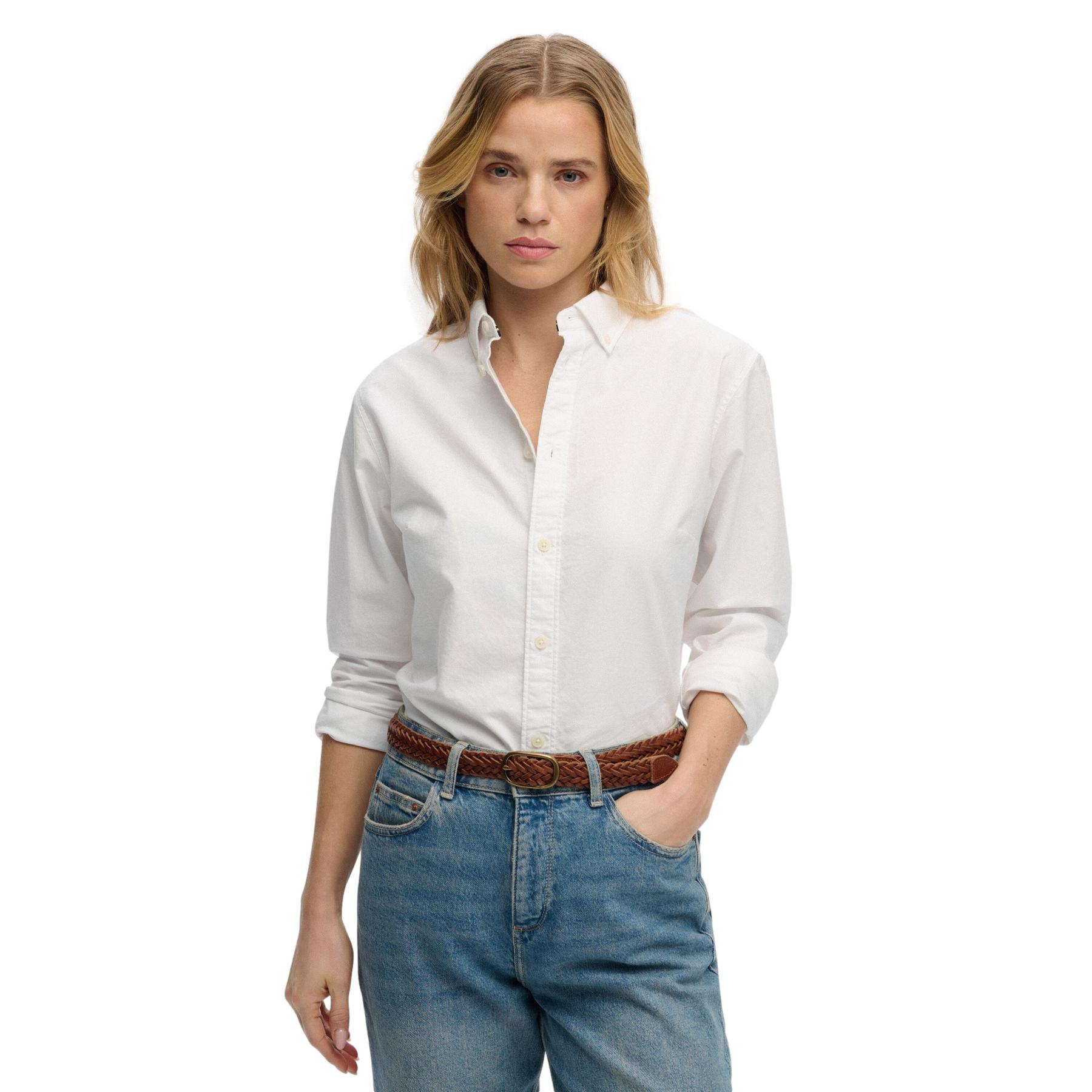 Camicia da donna a maniche lunghe  Oxford