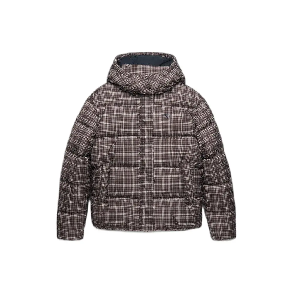 Karierter Damen-Daunenjacke Superdry Premium