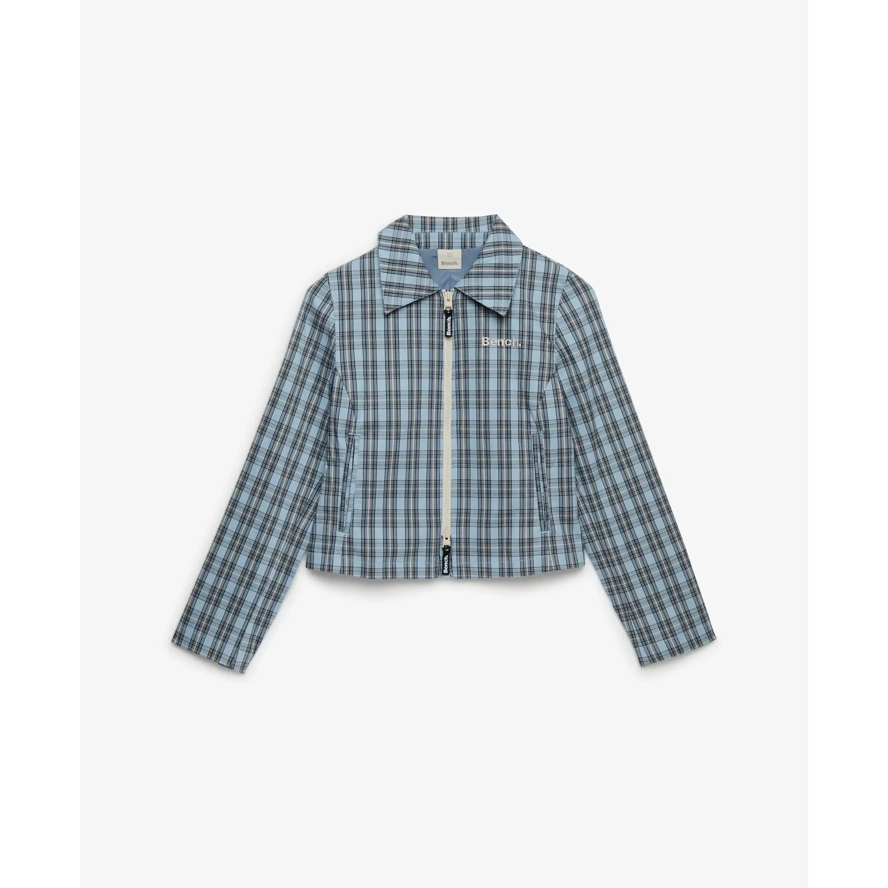 Doppelreißverschluss Karomantel Damen Superdry Bench