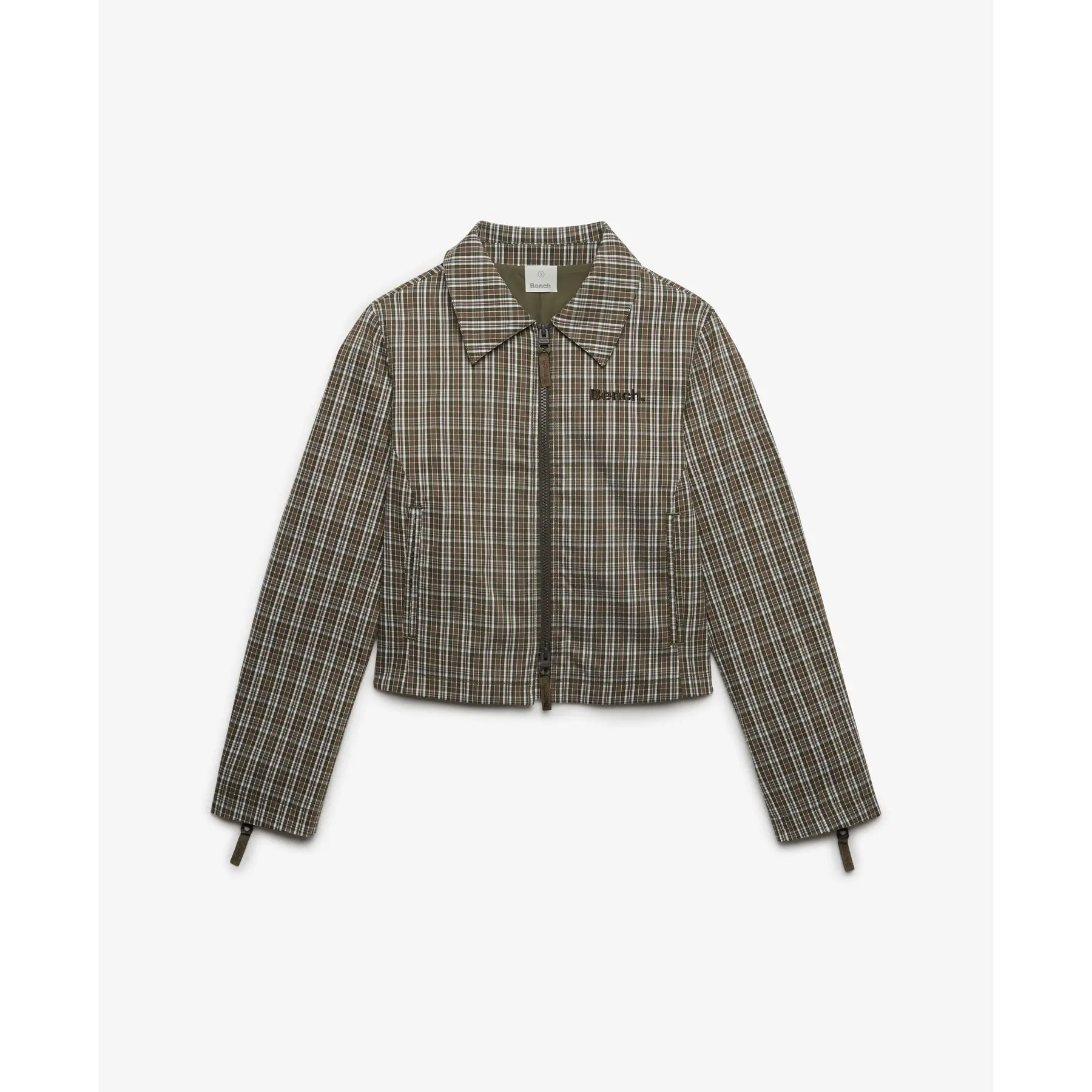 Doppelreißverschluss Karomantel Damen Superdry Bench