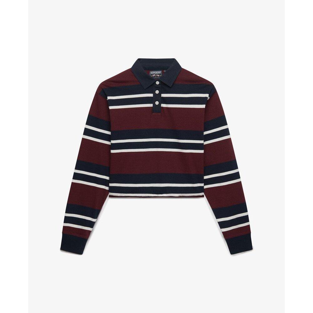 5063634176133 - Polo-Shirt langarm Damen Athletic Essentials Stripe