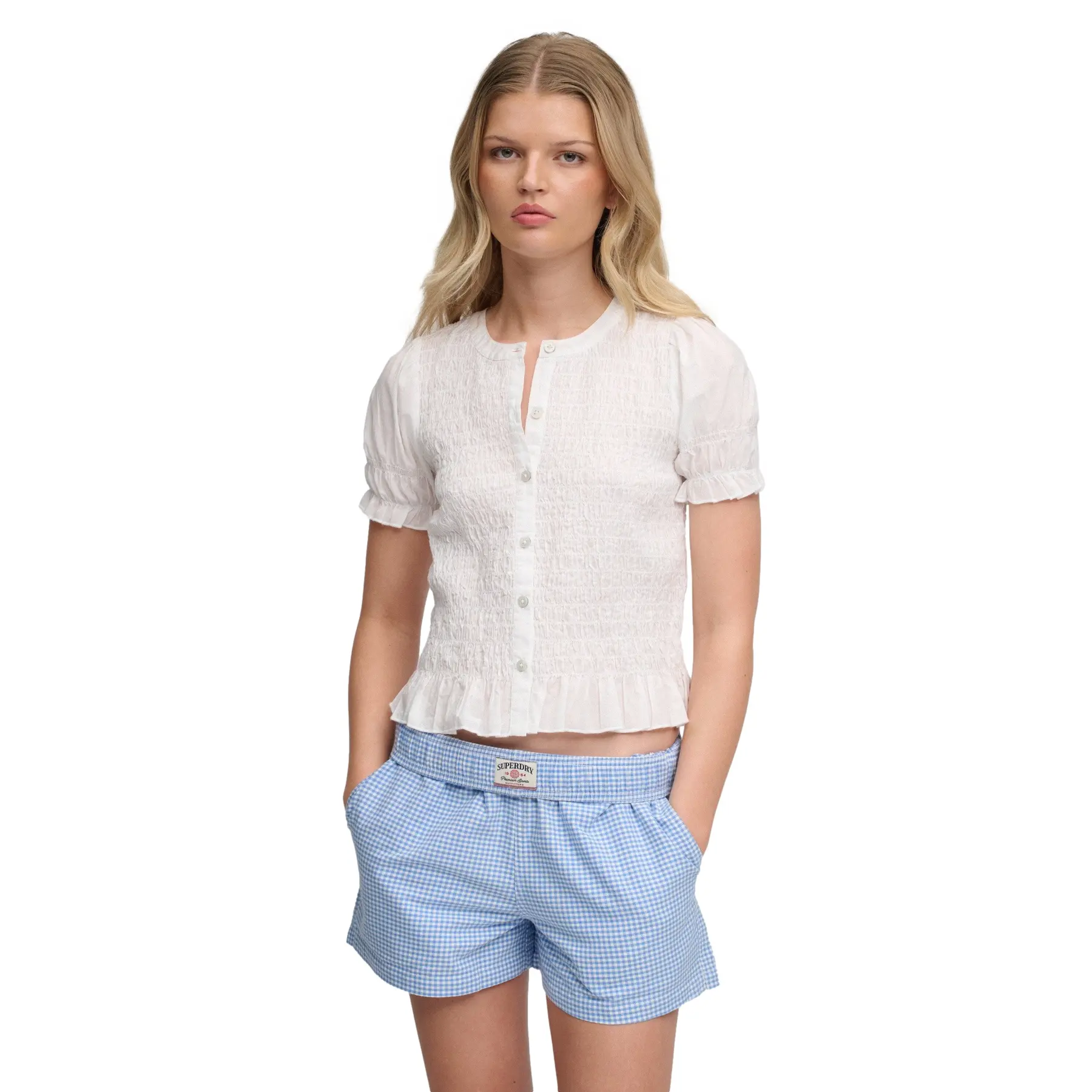 Camicetta smocked da donna