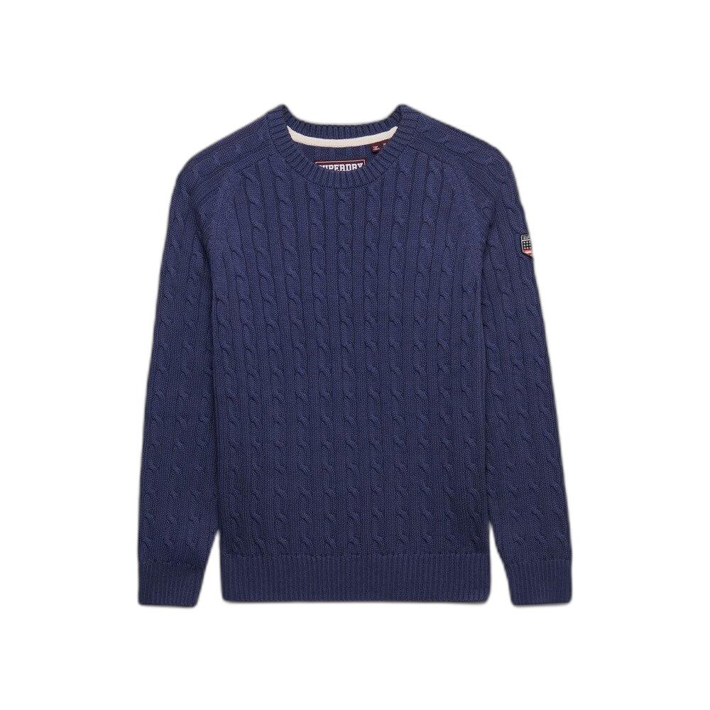 5063634234703 - Lässiger Damen-Pullover mit Zopfmuster Superdry 5063634234703 - Lässiger Damen-Pullover mit Zopfmuster Superdry