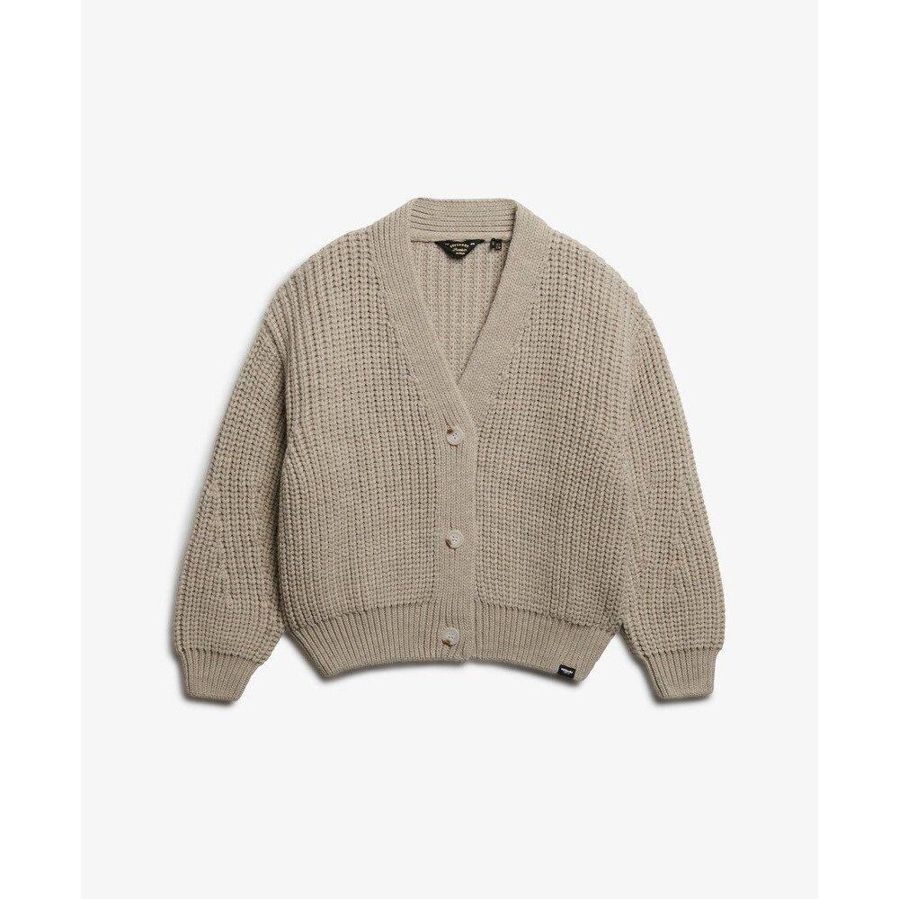 5063634045477 - Damen V-Ausschnitt Cardigan Chunky