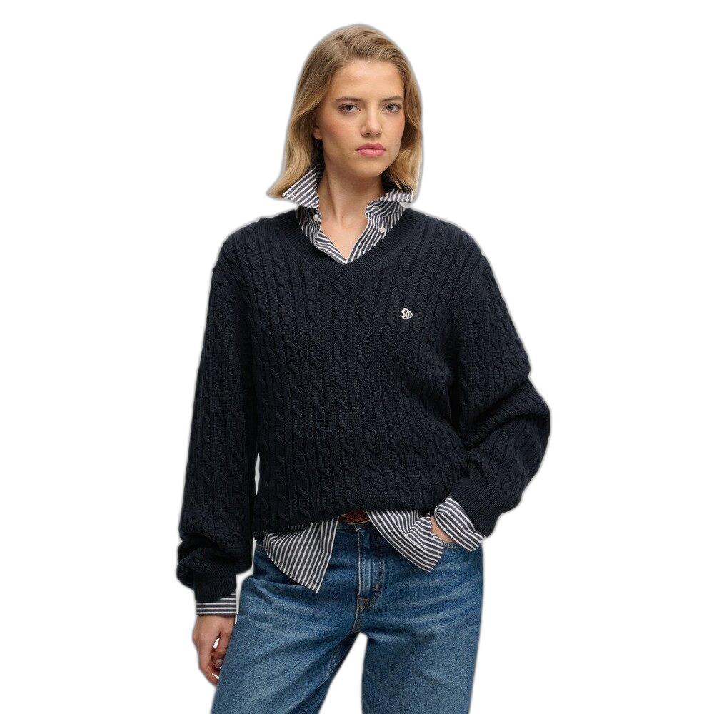 5063634235649 - Oversized Damen-Crewneck-Pullover Superdry