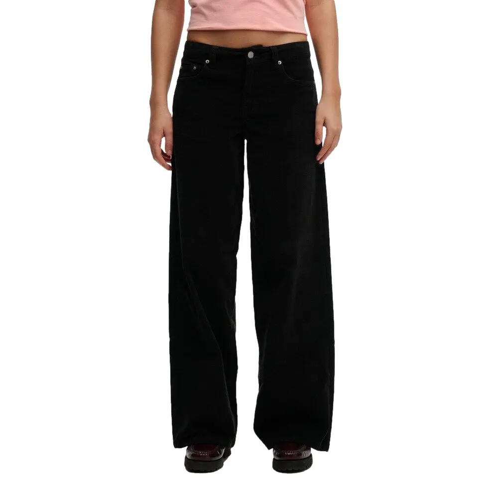 Pantaloni in velluto a coste baggy donna