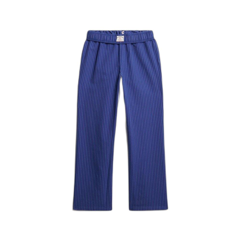 5063068911942 - Gestreifte Bio-Baumwoll-Hose mit elastischem Bund für Damen Superdry