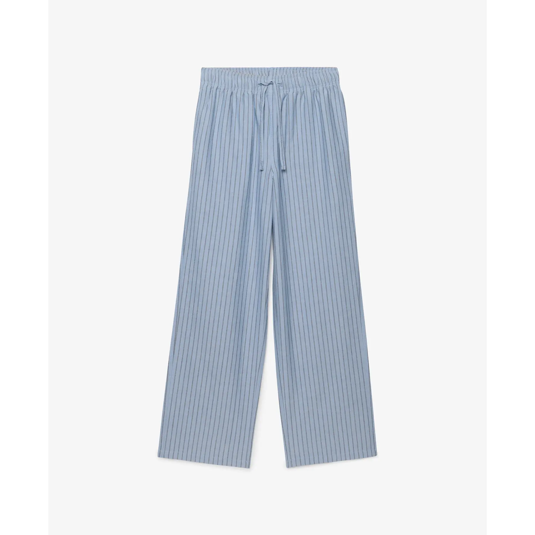 Pantaloni a righe in cotone donna