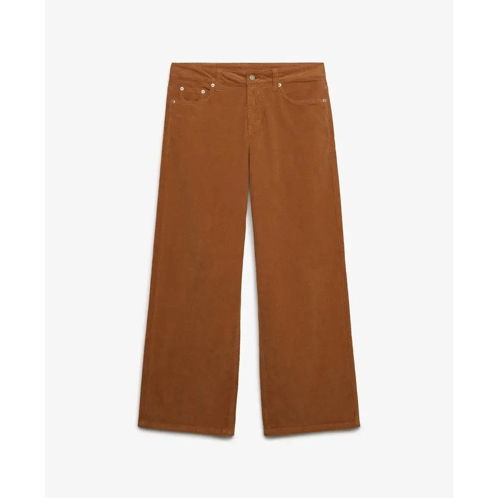 Pantaloni in velluto a coste baggy donna