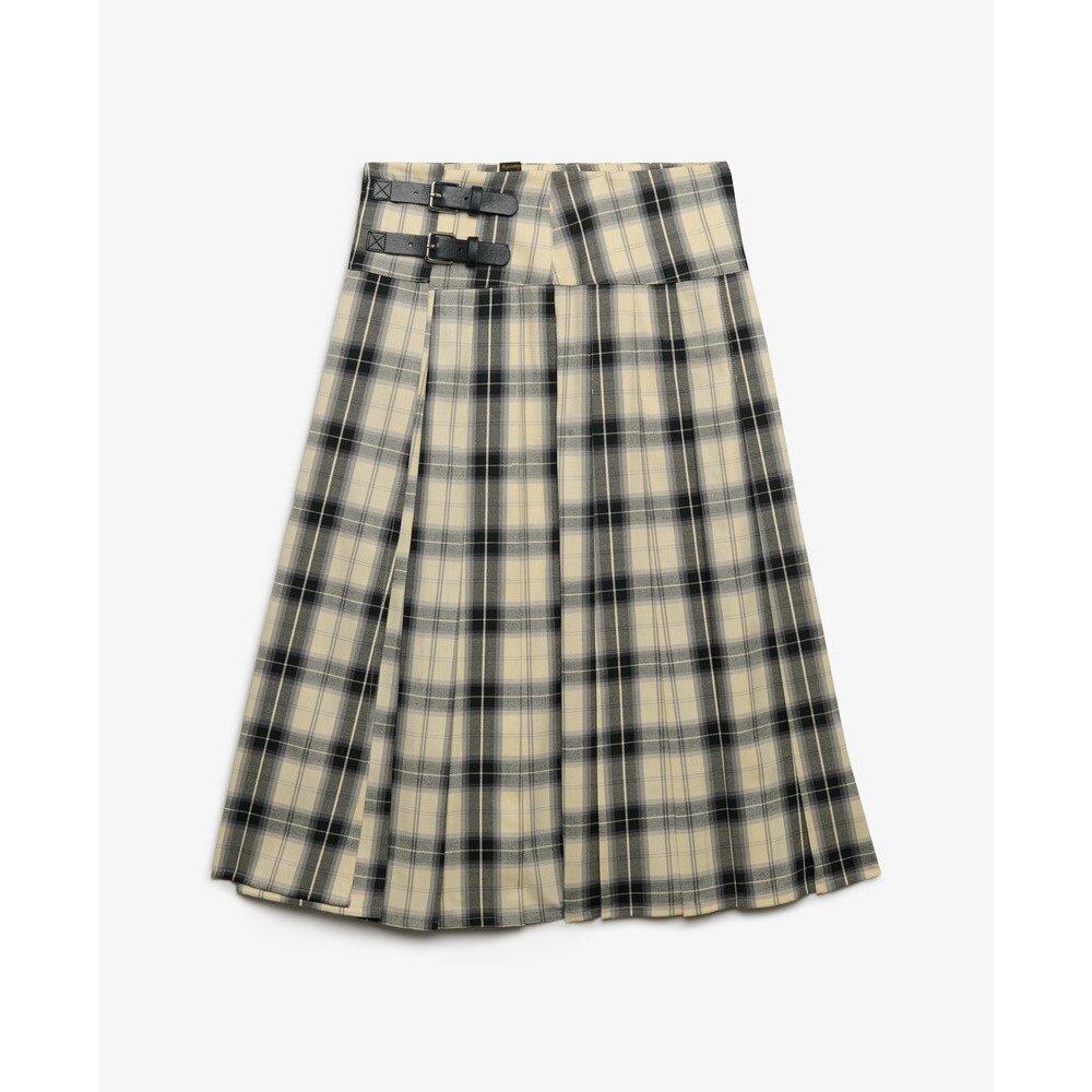 5063634246652 - Karierte plissierte Damenrock Superdry