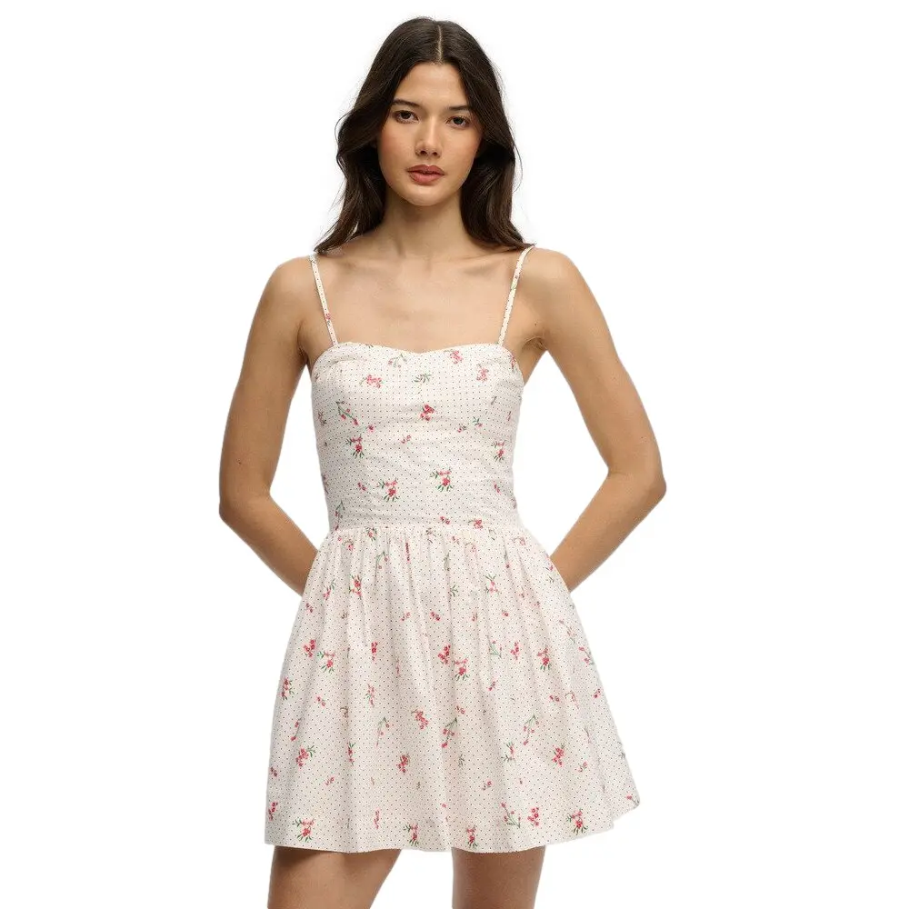 Robe mini corset a spalline donna