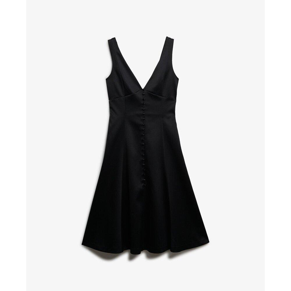 5063068984250 - Midikleid aus Satin mit V-Ausschnitt für Damen Superdry 5063068984250 - Midikleid aus Satin mit V-Ausschnitt für Damen Superdry