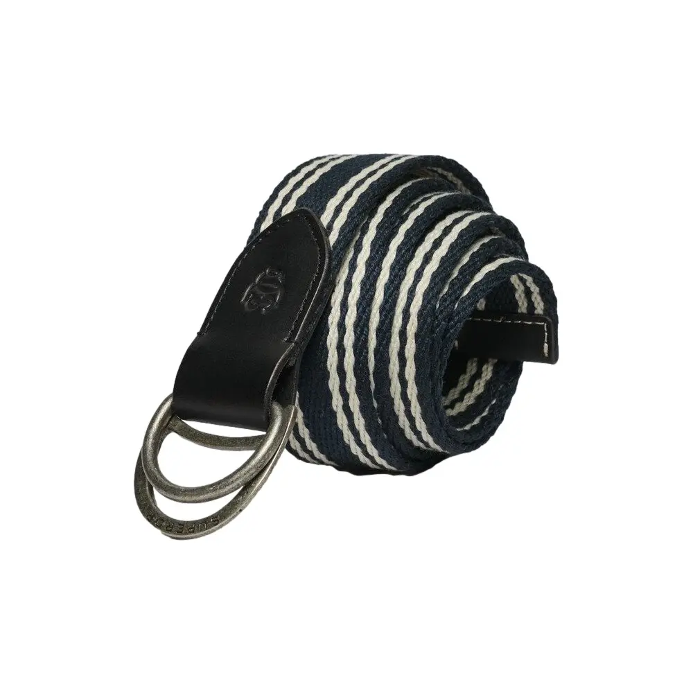 Superdry Heritage Stripe Webbing Riem Blauw