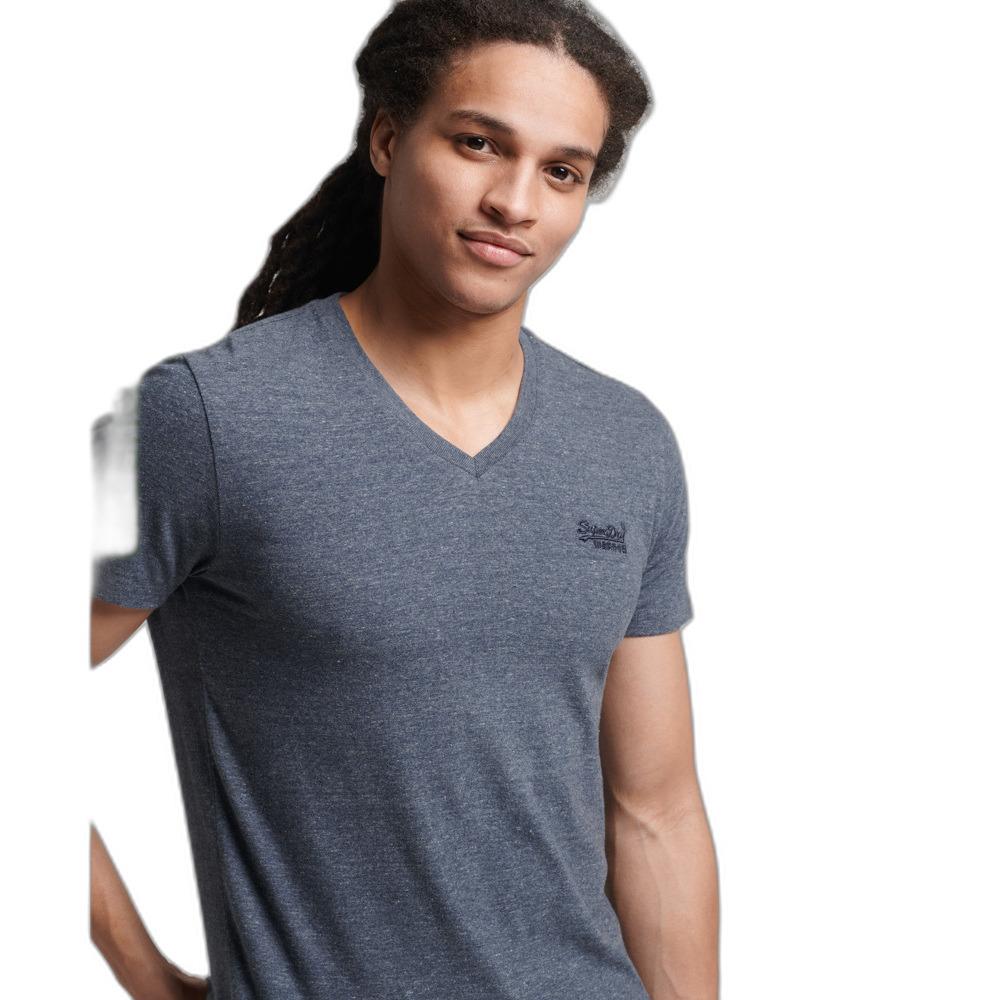 Maglietta con scollo a V in cotone biologico