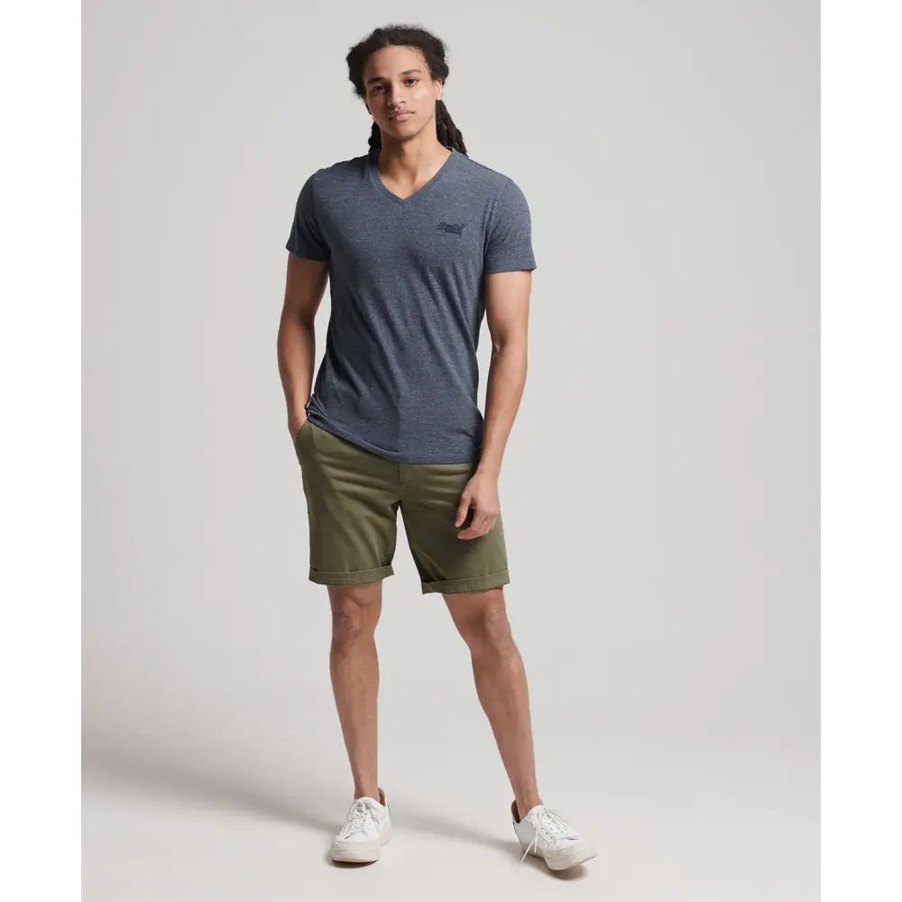 Image of T-Shirt mit V-Ausschnitt aus Bio-Baumwolle Superdry
