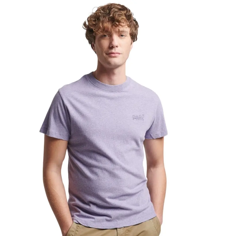 5059726789718 - T-Shirt in Melange-Optik Modell Vintage Logo