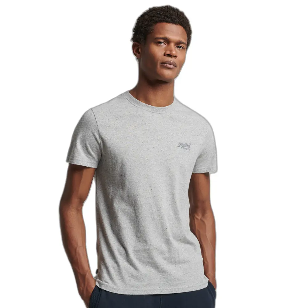 5057847179166 - Mens Vintage Logo T-Shirt aus Bio-Baumwolle mit Stickerei Grau - Größe XL 5057847179166 - Mens Vintage Logo T-Shirt aus Bio-Baumwolle mit Stickerei Grau - Größe XL