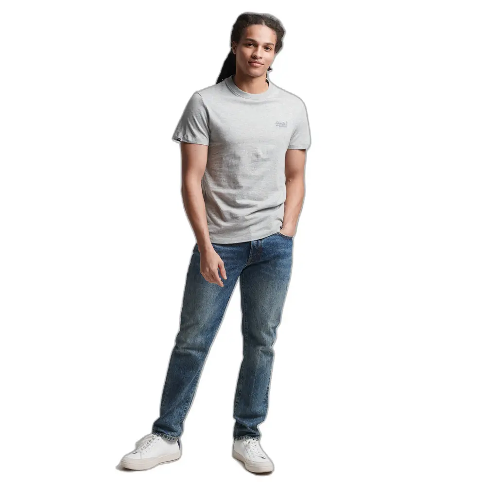 5059726238148 - Mens Essential T-Shirt aus Bio-Baumwolle mit Logo Grau - Größe S