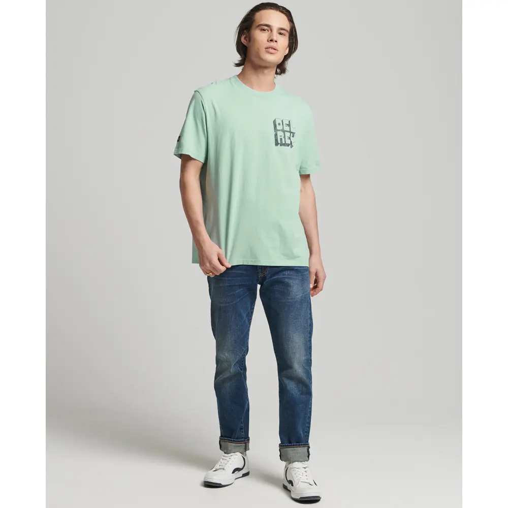 5057847569509 - Mens Vintage Surfer Ranchero T-Shirt Hellblau - Größe S 5057847569509 - Mens Vintage Surfer Ranchero T-Shirt Hellblau - Größe S