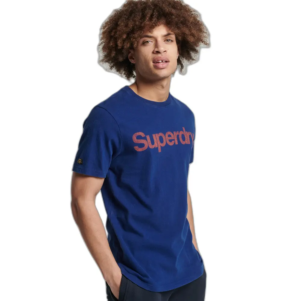 5057847575265 - Mens Klassisches Vintage T-Shirt Blau - Größe S