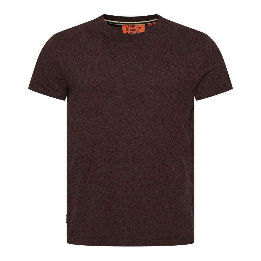 5059726990220 - Herren Essential T-Shirt aus Bio-Baumwolle mit Micro-Logo Braun - Größe S