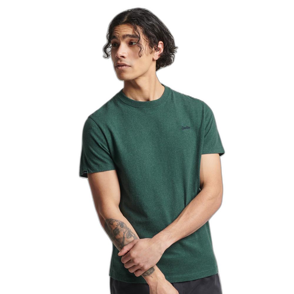 T-shirt ricamata in cotone bio micro