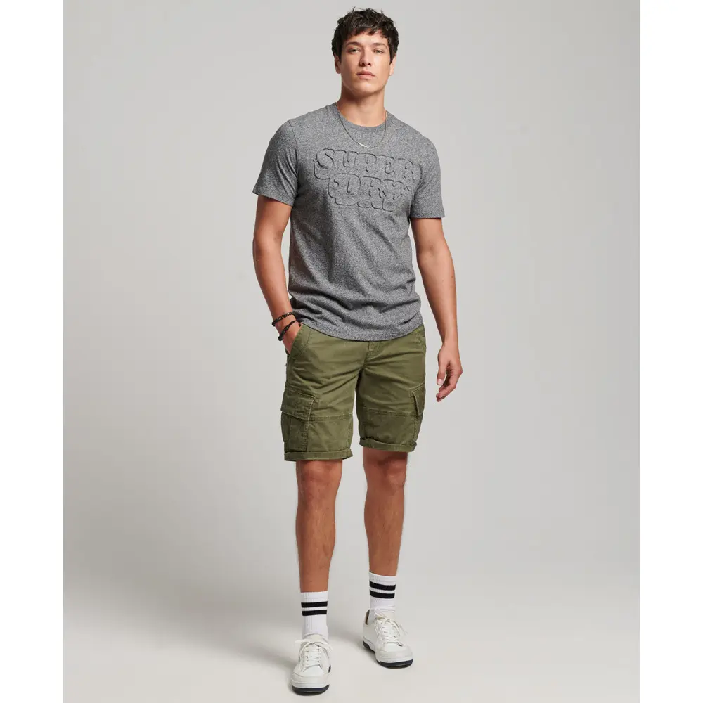 5059726390976 - Herren Klassisches Cooper T-Shirt mit Prägung Grau - Größe XL