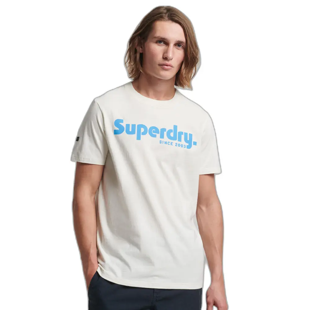 5059726436575 - Herren Klassisches Vintage Terrain T-Shirt Weiß - Größe S