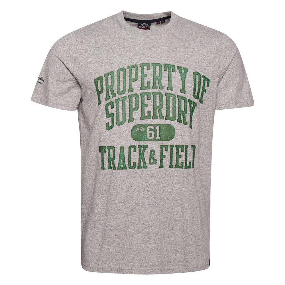 5059726794330 - Herren Athletic College T-Shirt mit Grafikprint Dunkelgrau - Größe M