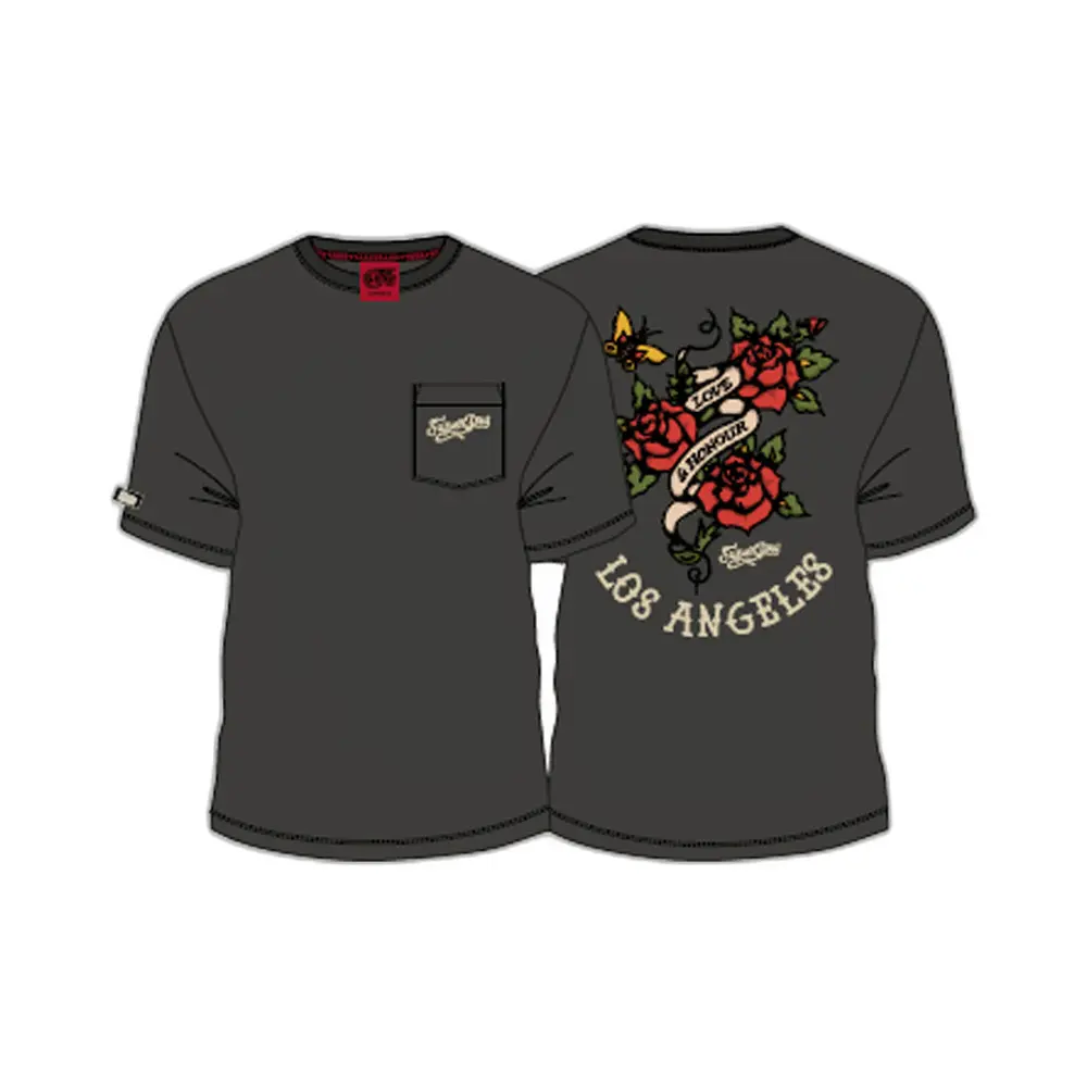 5059726872960 - Herren T-Shirt mit Tattoo-Grafik Dunkelgrau - Größe XL