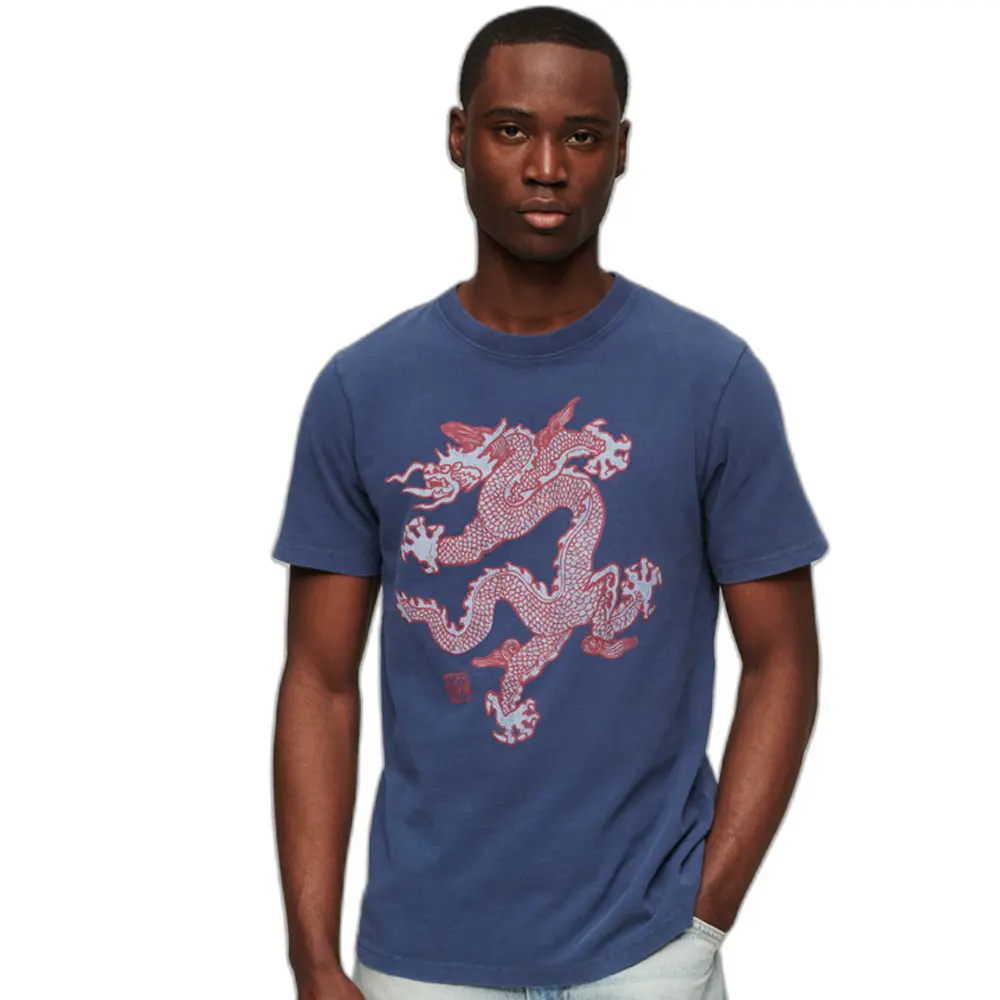 5059726967819 - Herren x Komodo Vintage T-Shirt Marineblau - Größe Xxl