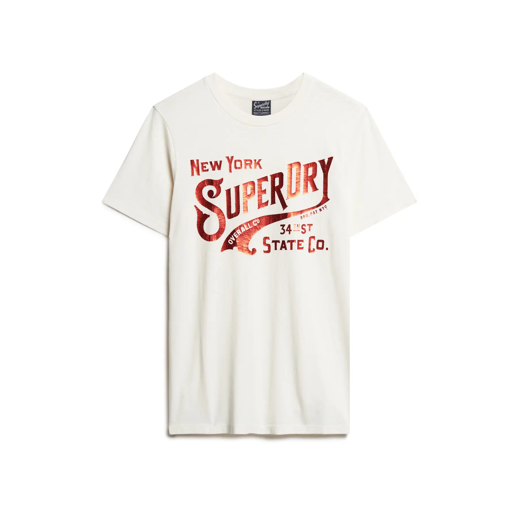 5063068207021 - T-Shirt mit Label-Print Modell METALLIC WORKWEAR