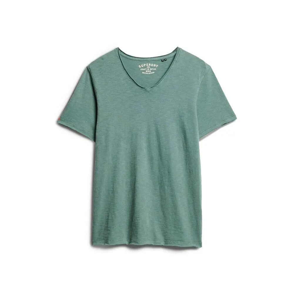 5063068400996 - T-Shirt mit V-Ausschnitt und offenen Kanten Superdry